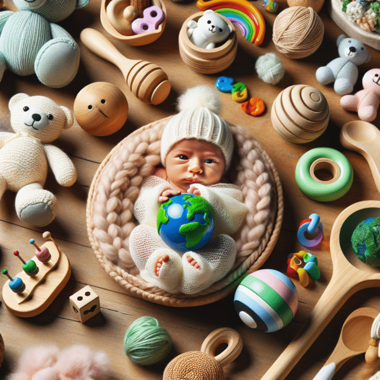A importância dos brinquedos sustentáveis para recém-nascidos