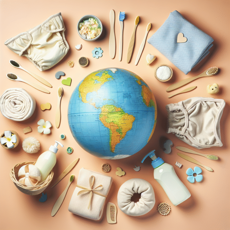 Produtos de higiene sustentáveis para bebês: consciência ambiental desde cedo