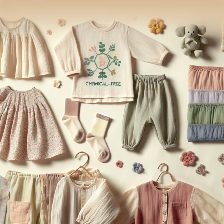 roupas infantis sem produtos químicos: saúde e conforto para os pequenos