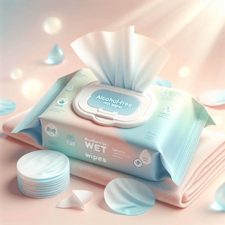 Lenços umedecidos sem álcool: suaves e seguros para a pele
