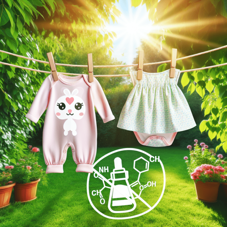 roupas infantis sem produtos químicos: saúde em primeiro lugar