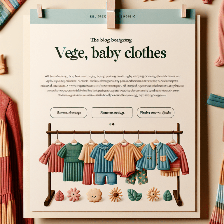 roupas de bebê veganas: estilo e ética